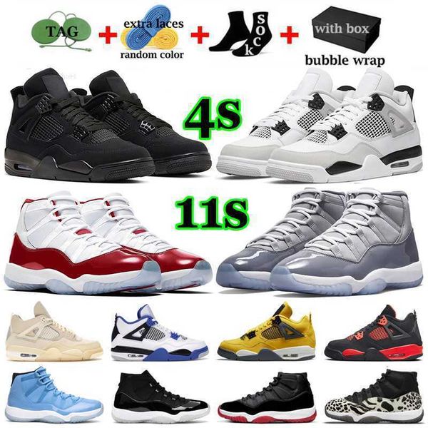 

with box jumpman 4 basketball shoes men womens sneakers 11 mens 4s military black cat infrared cool grey 11s cherry sports trainers outdoor
