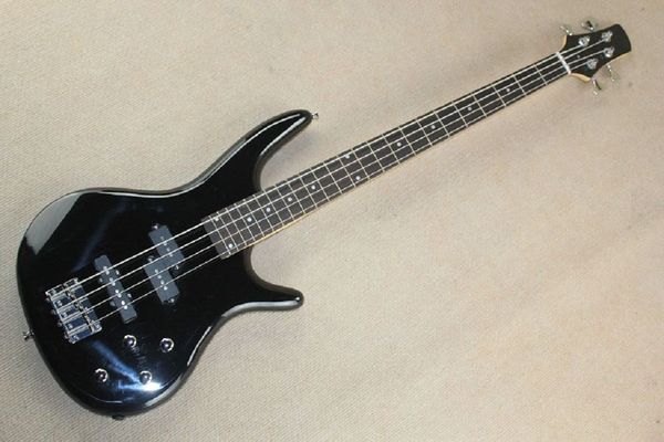 

rosewood fingerboard black 4 strings electric bass guitar wholesale custom