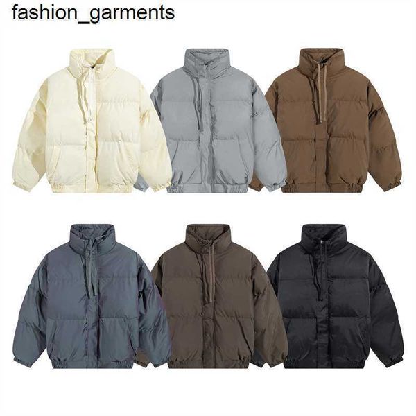 

dsigner men's brand essential thickened loose cotton jacket warm, Black