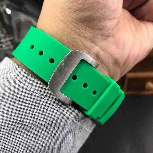 

watch designer business leisure richa milles rm59-01 automatic mechanical carbon fiber green tape men'sc7z0 qqbc, Slivery;golden