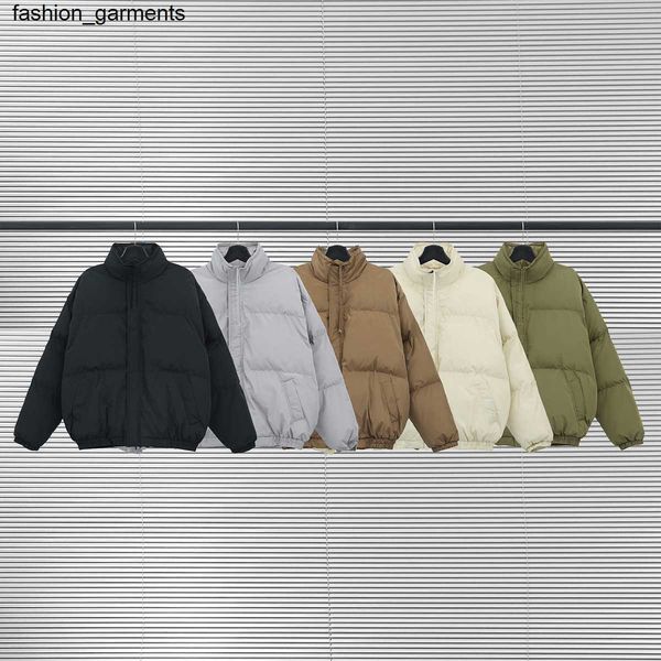 

dsigner men's brand essential thickened loose cotton jacket down warm, Black