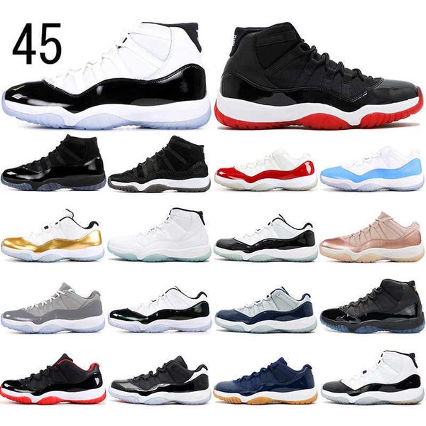 

new jumpman 11 basketball shoes 2020 bred 11 basketball shoes concord 45 11s cap and gown dream running sports sneakers size 36-47