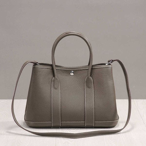 

herme handbags casual bag 2022 lychee grain layer cow leather portable cross body one shoulder women's large capacity garden wm