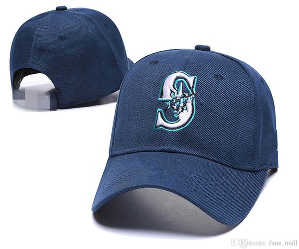 

2022 mariners s letter baseball caps gorras for men women fashion hip hop bone brand hat summer sun casquette snapback hats h15, Black;white