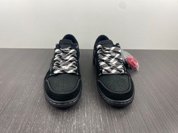 

jumpman 1 jorden1s travis ts low basketball shoes sneakers black phantom dm7866-100 have large size 12-13 with double box