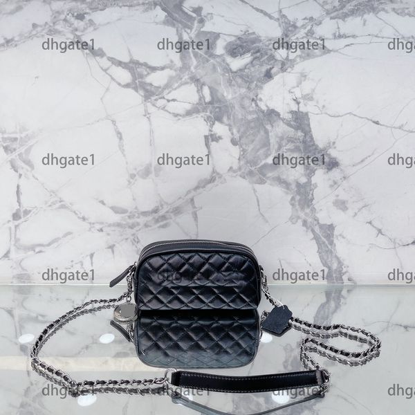 

women camera bags artwork backpack fashion classical genuine leather pouch diamond lattice tartan chain handbags black designer mini clutch