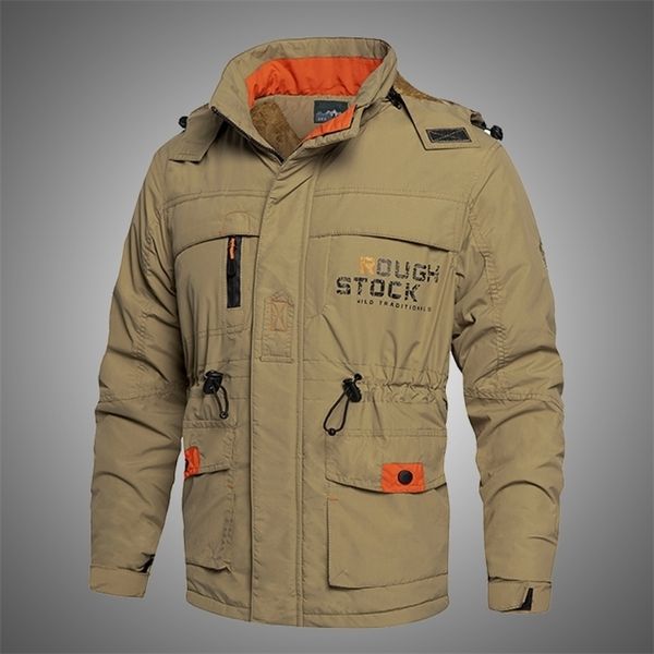 

mens jackets casual winter jacket men tactical military jackets outdoor sports waterproof jacket mens fleece thermal coat outerwear 5xl 2209, Black;brown