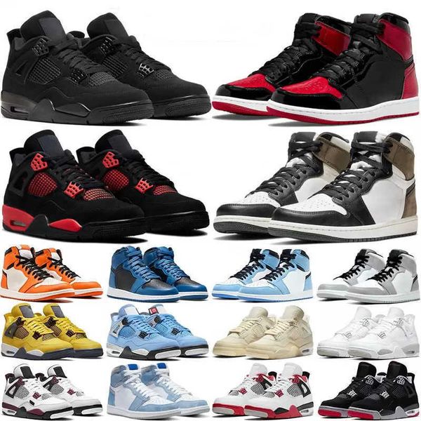 

basketball shoes 2022 1s low og unc trainers sneakers court purple orbit smoke grey bred basketball shoes 4s university gold