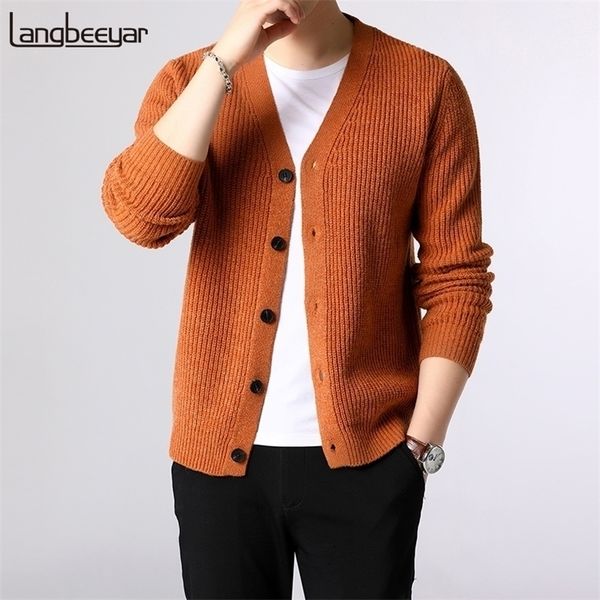 

mens sweaters fashion brand sweater men cardigan thick slim fit jumpers knitwear warm winter korean style casual clothing male 220929, White;black