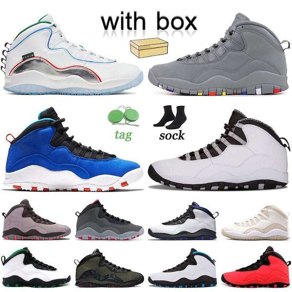 

wholesale jumpman 10 10s basketball shoes with box mans j10 tinker powder blue clear wings steel desert camo cool grey gamma designer