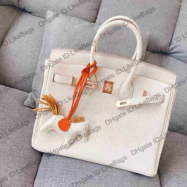 

herme handbags designer handbags birkins tote bag women 2022 luxury shoulder crossbody purses 40 35cm fu-grain litchi pattern cowhide