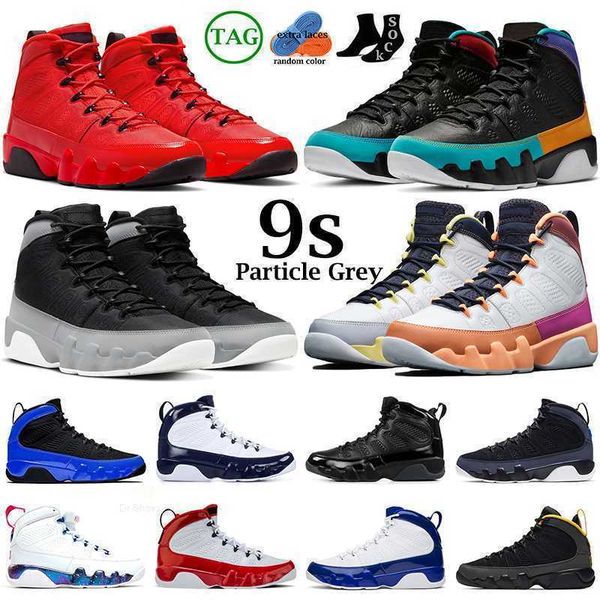 

2022 men basketball shoes 9s jumpman 9 particle grey change the world chile red university gold bred oregon ducks mens trainers sports