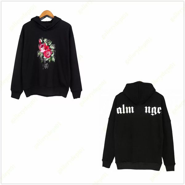 

designer hoodie mens hoodies broken head bear embroidered hooded loose sweatshirts tech fleeces men and women with the same section of loose, Black