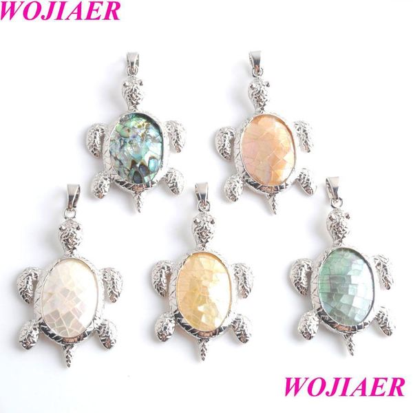 

pendant necklaces new zealand natural abalone shell oval beads turtle pendants charms fit necklaces jewelry making bw903 dro mjfashion dh7iu, Silver