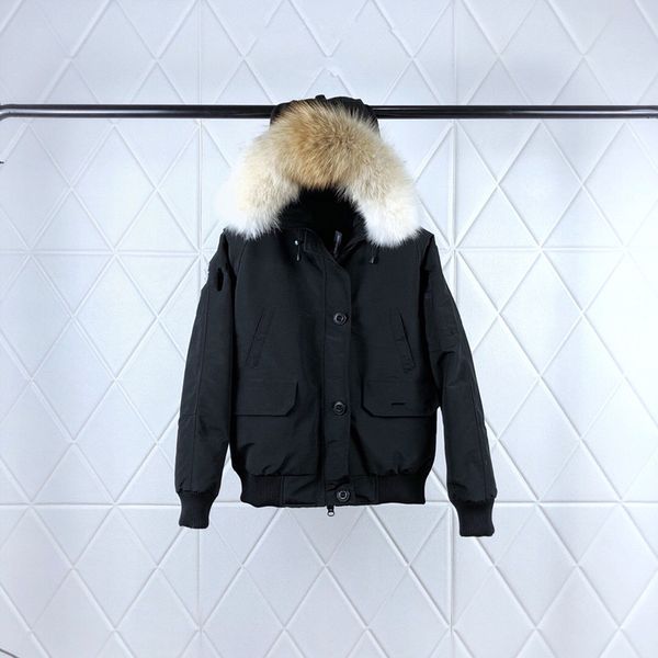 

winter jacket women classic casual down coats stylist outdoor warm jacket coat outwear 5-color size xs-2xl, Black