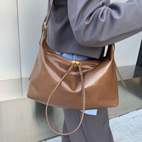 

evening bags leather fashion versatile women's messenger bag soft large