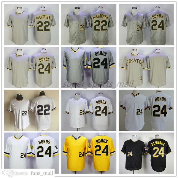 

man women youth mitchell and ness baseball jersey vintage 22 andrew mccutchen 24 barry bonds jerseys retro 1990-1997, Blue;black