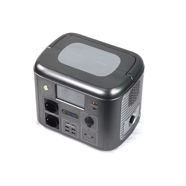 

outdoor power bank 220v output 1500w power station 110v 220v 50000mah portable solar generator battery power supply 1280wh emergency lightin