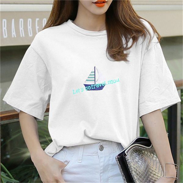

women's t-shirt letter print t shirts black fashion designer summer bear tshirt 100% cotton short sleeve tee mens clothes t-shirt for w, White