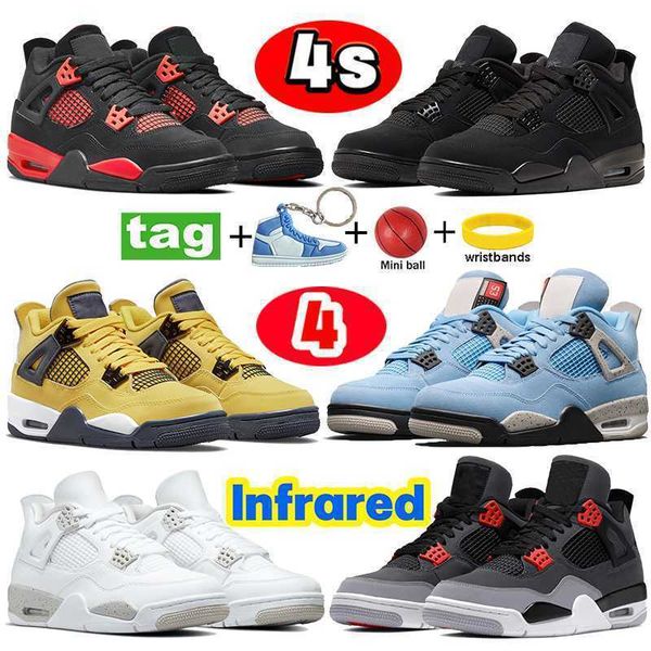 

basketball shoes sneakers trainers red thunder black cat university blue white tour yellow shimmer bred infrared neon cool grey designer 4