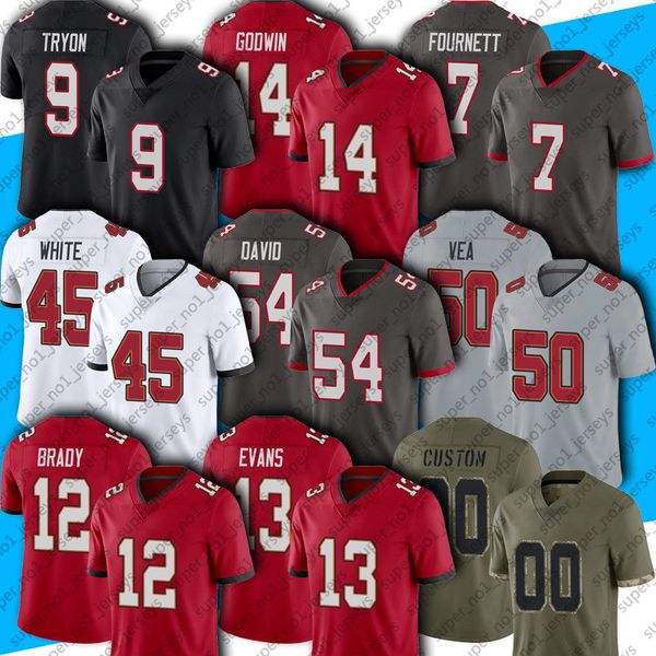 

12 tom brady julio jones football jersey tampa bayes buccaneers mike evans devin white chris godwin shaq barrett jerseys lavonte david murph, Black;red