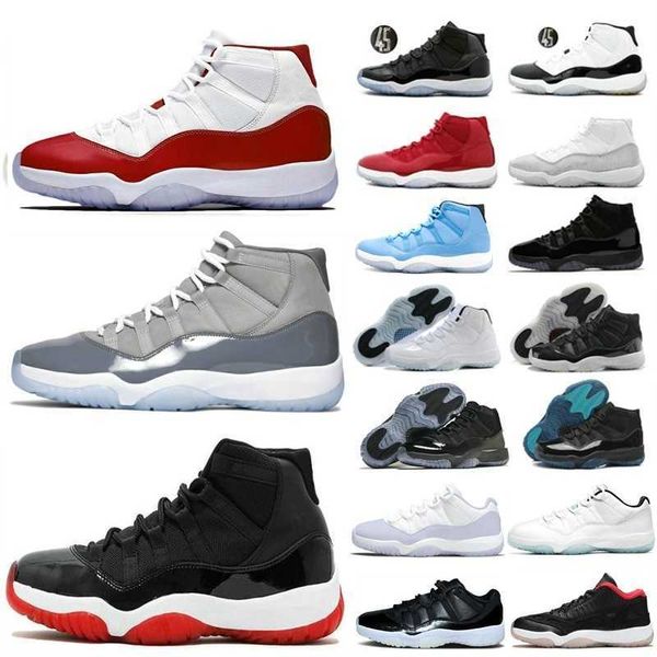 

2022 cherry 11s basketball shoes 11 cool grey bred low pure violet 72-10 legend gamma blue concord sketch space jam cap and gown pantone mid