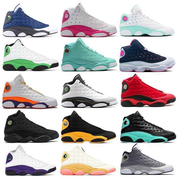 

basketball shoes sport sneakers island luck green flint barons hologram playground court purple altitude bred aurora 13 13s men women