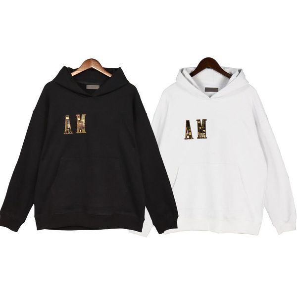 

men's plus size hoodies sweatshirts in autumn / winter 2022acquard knitting machine e custom jnlarged detail crew neck cotton 43w2243, Black