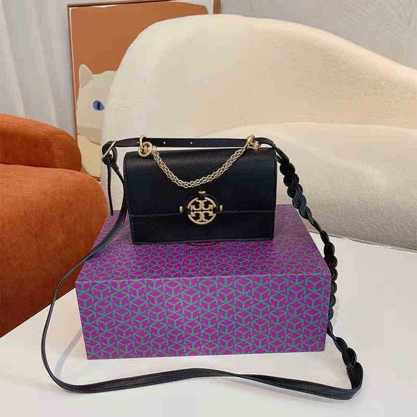 

torysburchs designer handbags tb chain womens bag miller organ cowhide litchi pattern flip leather small square shoulder crossbody