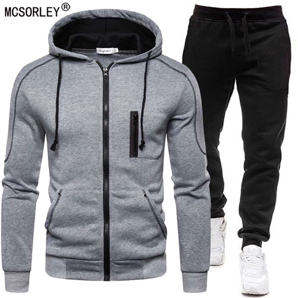 

men's tracksuits tracksuit men fashion hoodies solid suits sweatshirts drawstring sweatpants loose leisure sportswear sets winter 22092, Gray