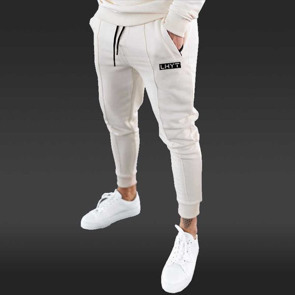 

men's pants 2022 autumn mens sweatpants sports trousers cotton joggers casual streetwear training fitness running pants for men cothing, Black