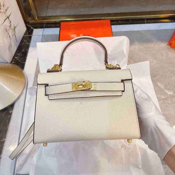 

herme bags kellies bags designer handbags kely second generation palm print mini bag messenger milkshake white mobile phone celebrity