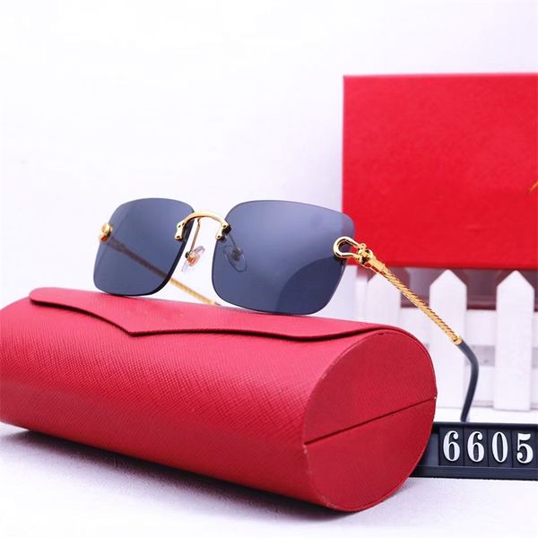 

sunglass women designer sunglasses luxurious men rectangle latest fashion sunshade eyeglasses polarize occhiali da sole metal rimless square, White;black