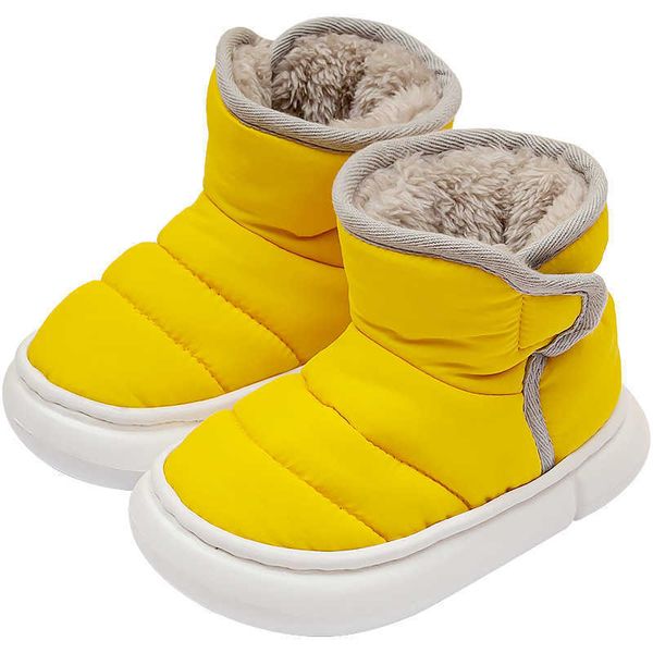 

boots cozulma kids girls autumn winter warm plush lining snow boots high shoes children boys hook loop ankle boots 16-21 cm t220928, Black;grey