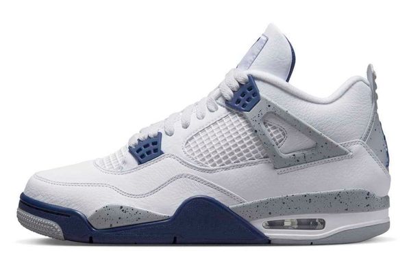 

shoes 4 midnight navy 4s blue white light smoke grey fire red men sports sneakers original dh6927-140
