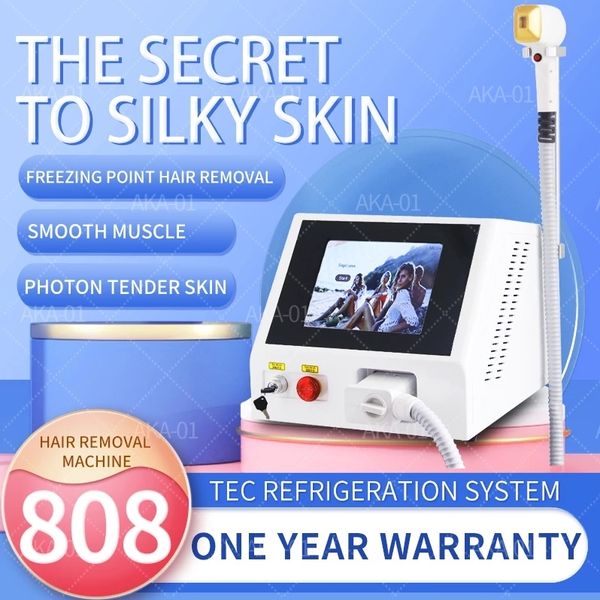 

new product portable 3 wavelength rf equipment 755 808 1064nm machine painless diode laser hair removal machine
