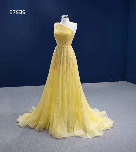 

special occasion dresses yellow one shoulder elegant party dresses women evening gowns sm67353, Black