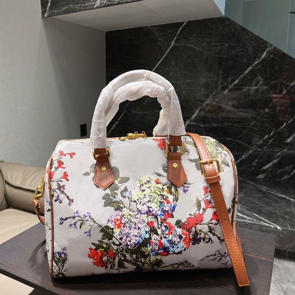 

printed garden tote bag flower shoulder bags pillow shopping bags large handbag big purse m3453