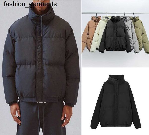 

dsigner men's down jacket men's essential cotton padded jacket thickened cotton, Black
