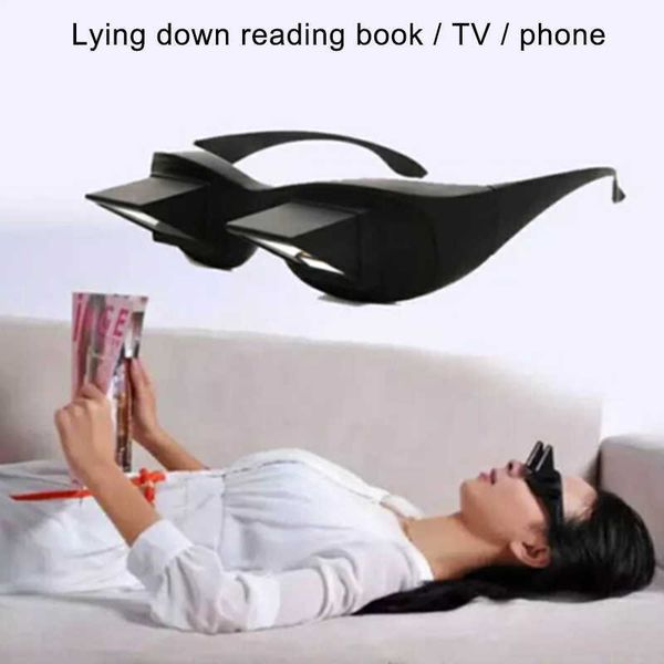 

sunglasses psacss 2019 new lazy man men women children comfortable reading glass lenses lying down view funny refractive glasses 0928, White;black