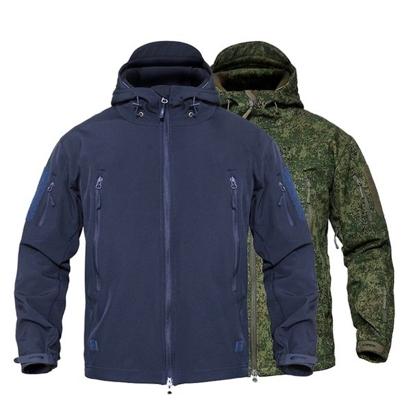 

mens jackets mege tactical jacket men waterproof camouflage military fleece jacket softshell windbreaker winter army 5xl jaqueta masculino 2, Black;brown
