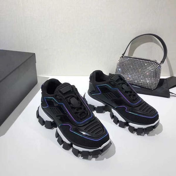 

roller shoes cloudbust thunder sneakers mens woman platform shoes 3d runner trainer knit fabric low light rubber outdoor shoe with box no40