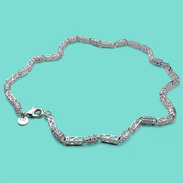 

chains chains sterling sier necklace ethnic style hollow chain 45-60cm fine jewelry giftchains drop delivery 2021 nec dayupshop dhnem, Silver