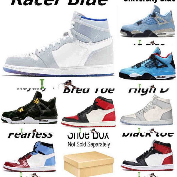 

2022 new 4 4s mens basketball shoes sneakers sail heritage rebellionaire university blue fire red oreo bred black cat guava ice white y8i6