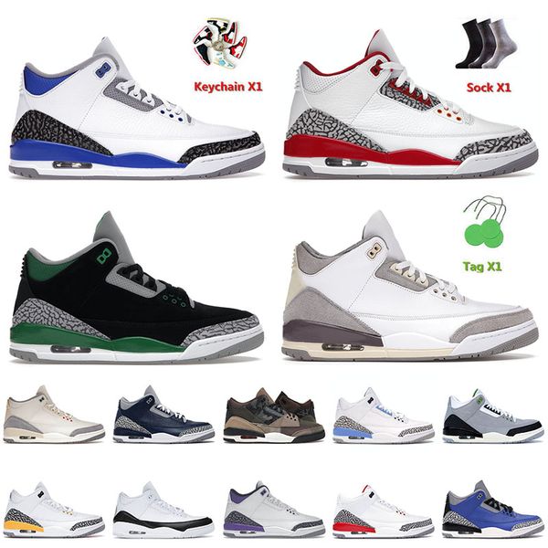 

mens basketball shoes 3 3s iii cardinal red men women jumpman patchwork laser orange jordens fragment unc georgetown sneakers trainers big s