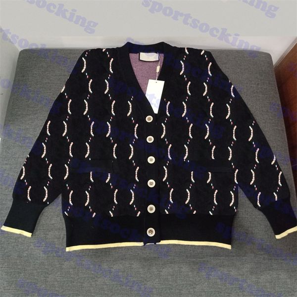 

winter sweater coats couple clothes colorful wool cardigan womens jacket high end mens outerwear, Black