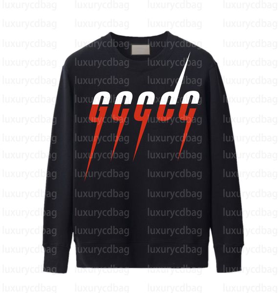 

men's hoodies classic ultimate cotton heavyweight crewneck sweatshirt hoodie monogrammed pullover autumn winter hoodie casual fashion c, Black