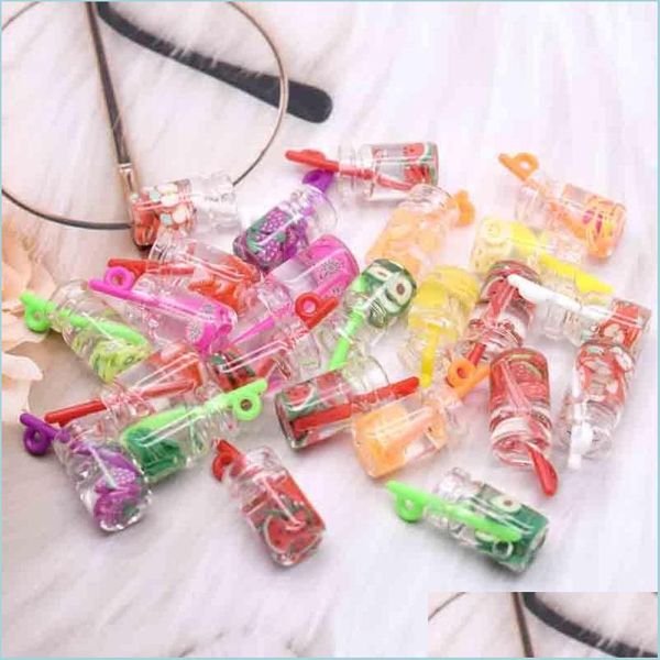 

charms charms 10pcs 10 18mm 3d simation resin handmade cute colorf mixed fruits bottles for diy earrings necklace jewelry accessorych dhh4v, Bronze;silver