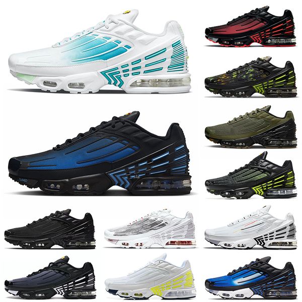 

comfortable tn plus 3 unning shoes tns trainers black blue sports graphic prints olive green sneakers tiger multi purple gold walking men wo, White;red