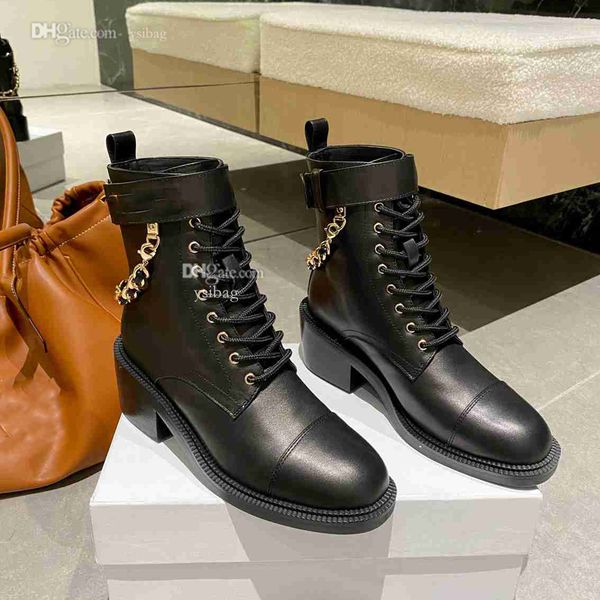

winter designer ankle boots leather booties women fashion luxury heel boot channel woman ddcbvdc, Black